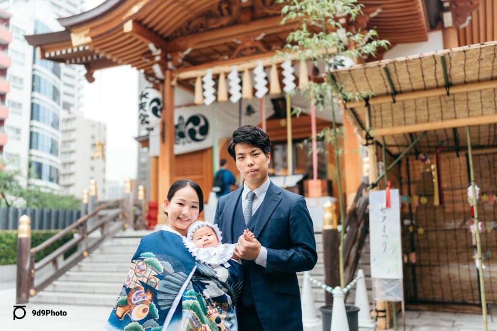 水天宮お宮参り出張撮影実例