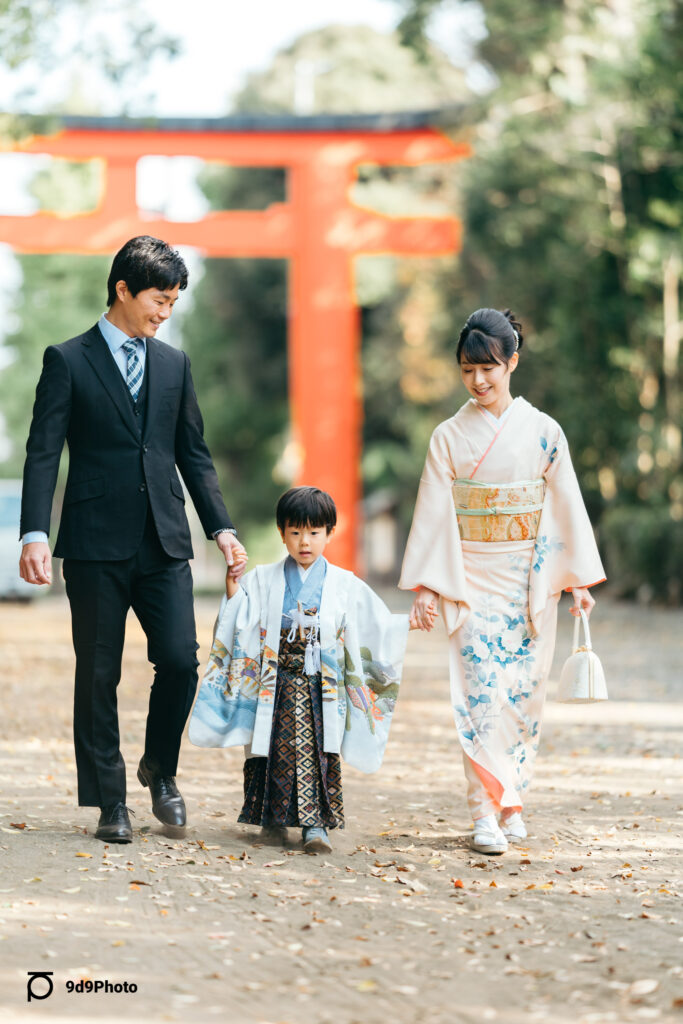 井草八幡宮　七五三出張撮影