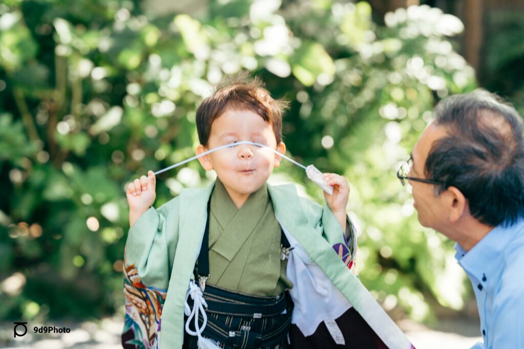 男の子3歳さんの七五三　出張撮影 in 阿佐ヶ谷神明宮