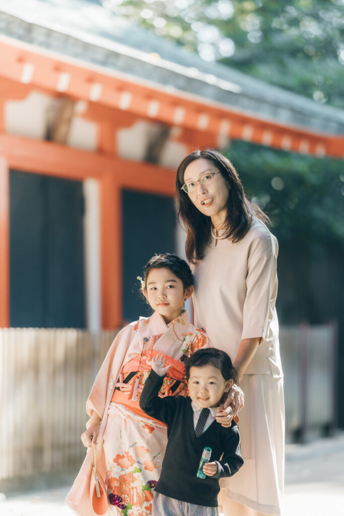 井草八幡宮　七五三の出張撮影