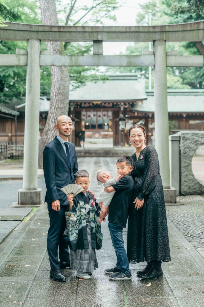 荻窪八幡神社でお宮参りと七五三
