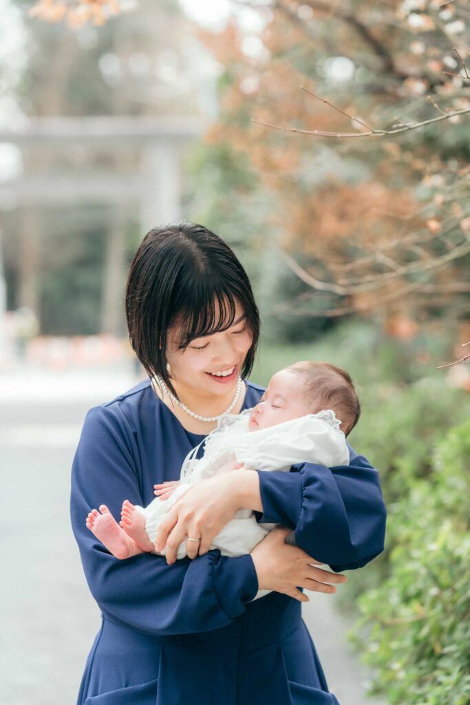 阿佐ヶ谷神明宮 母子のお宮参り撮影