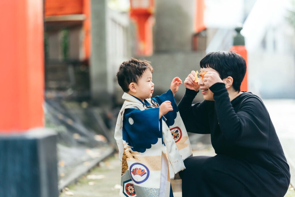 七五三の男の子
